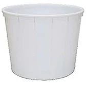 Kaca okrugla 500 l bela