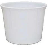 Kaca okrugla 700 l bela