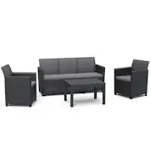 Keter baštenska garnitura Claire 3 seater grafit CU 252698