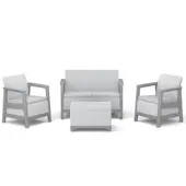 Keter baštenska garnitura Scandi linea II sa box stolom siva CU 264035