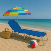 Sklopiva ležaljka 188x55 cm Plava ED-32-713000