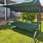 Ljuljaška četvorosed 2u1 zelena 232x120x164cm C1106Z