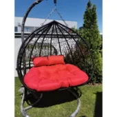 Ljuljaška jaje dvosed Crveni jastuk F034C