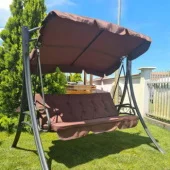 Ljuljaška trosed Braon 190x115x160cm C1088B