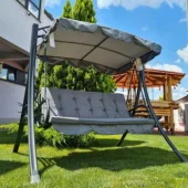 Ljuljaška trosed Siva 190x115x160cm C1088S