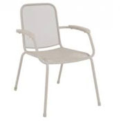 Baštenska metalna stolica Lopo - svetlo siva 047112