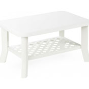 Baštenski sto plastični Niso 90 x 60 x 46cm - beli 030761