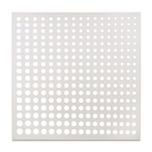 Nortene dekorativni panel Moon beli PP 1x1m 2019488