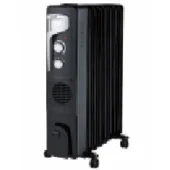 Raf uljni radijator sa ventilatorom 9 rebara 2400W crni R.0929B