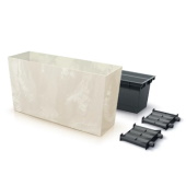Saksija Urbi Case Middle beton effect C800ME Krem