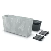 Saksija Urbi Case Middle beton effect C800ME Siva