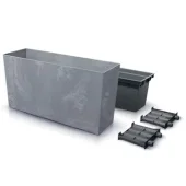 Saksija Urbi Case Middle beton effect C800ME Tamnosiva