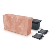 Saksija Urbi Case Middle beton effect C800ME Terakota