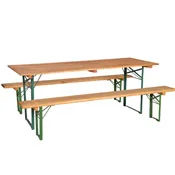 Stout baštenski pivski set sto i 2 klupe 200 x 70