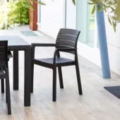 Toomax plastična stolica s naslonom Recanati - antracit