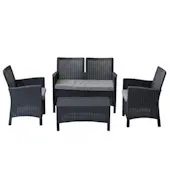 Topps baštenski set Rattan 2 antracit 9402A