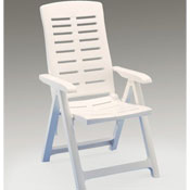 Yuma baštenska stolica plastična - bela 029089