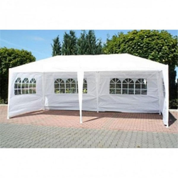 Gazebo tenda 3 x 6 sa bočnim stranama - bela 055432-1