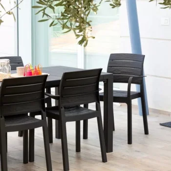 Toomax plastična stolica s naslonom Recanati - antracit-4