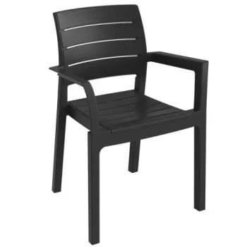 Toomax plastična stolica s naslonom Recanati - antracit-5