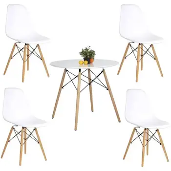 Trpezarijska stolica Aurora bela-3