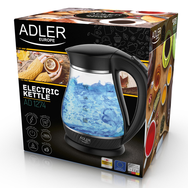 Adler električni stakleni ketler AD1274K-5