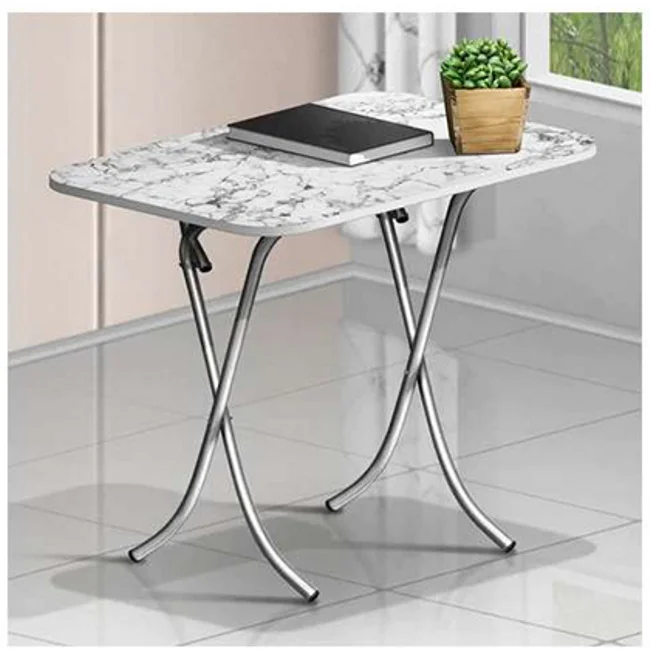 Alesta sklopivi sto 70x100 cm Beli mermer AL10030BM Alesta sklopivi sto 70x100 cm Beli mermer AL10030BM