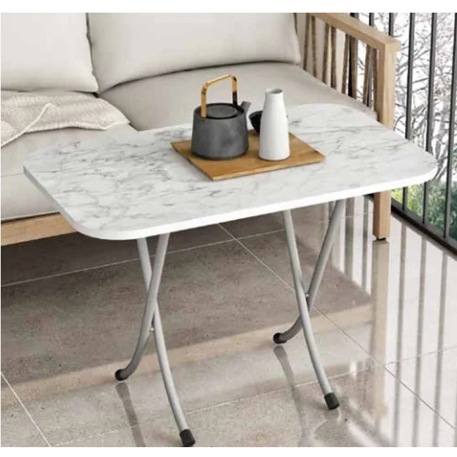 Alesta sklopivi sto piknik 50x80xm Beli mermer AL10042BM