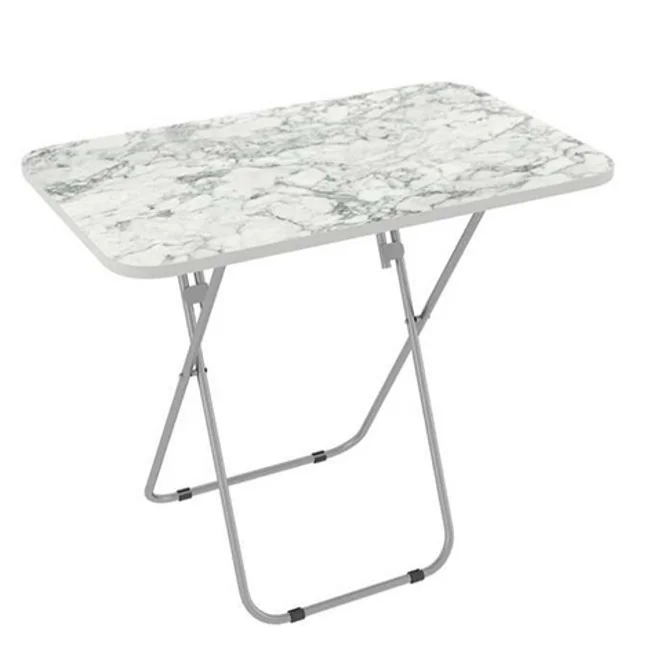 Alesta sklopivi sto poslužavnik 50x80x66 cm Beli mermer AL10080BM Alesta sklopivi sto poslužavnik 50x80x66 cm Beli mermer AL10080BM