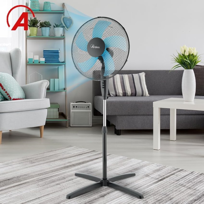 Ardes ventilator podni 50W Crno plavi AR5ST40PN