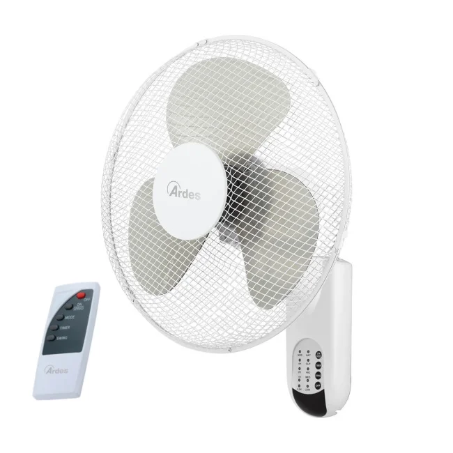 Ardes ventilator zidni sa daljinskim upravljačem i tajmerom 50W Beli AR5W40RW Ardes ventilator zidni sa daljinskim upravljačem i tajmerom 50W Beli AR5W40RW