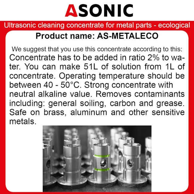 Asonic ultrazvučni koncentrat za čišćenje 25l AS-METALECO-25