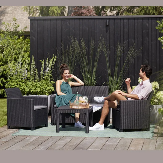 Baštenski set  Marie 2 seater grafit CU 252642