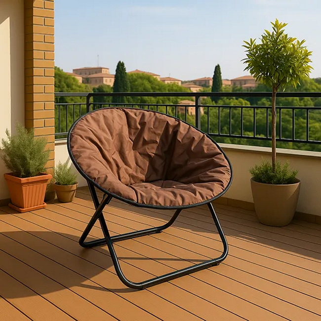 Baštenska stolica 80x80x76cm - braon LP-718000B