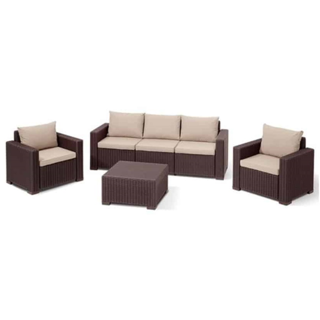 Baštenska garnitura Grand 3 Brown 503