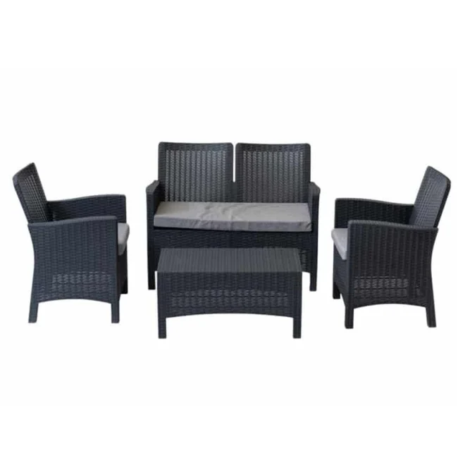 Baštenska garnitura Rattan 2 Graphite Baštenska garnitura Rattan 2 Graphite