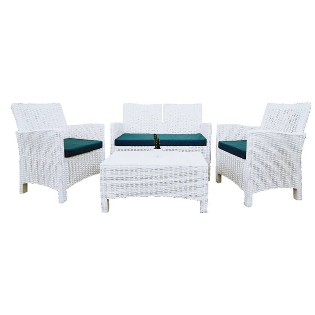 Baštenska garnitura Rattan 2 White 9402W