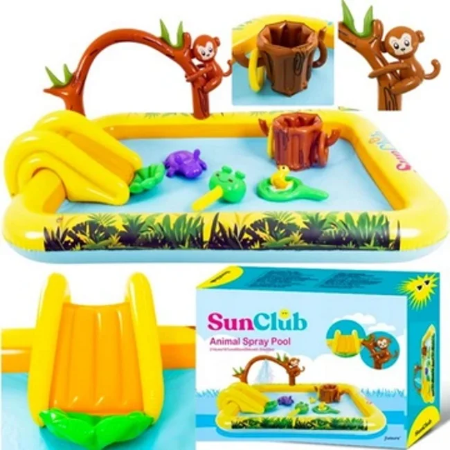 Bazen igraonica sa prskalicom Animal 214X167x85cm 51223 Bazen igraonica sa prskalicom Animal 214X167x85cm 51223