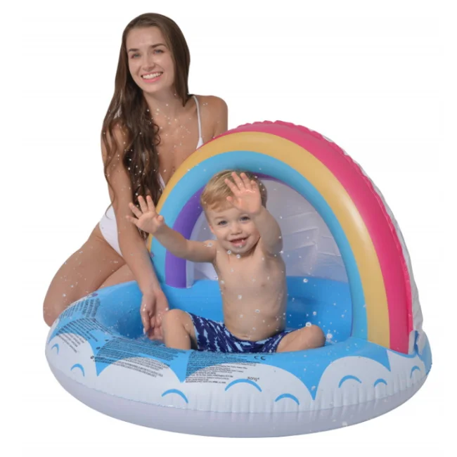 Bazen za bebe sa nadstrešnicom Rainbow 95x66cm 57155 Bazen za bebe sa nadstrešnicom Rainbow 95x66cm 57155