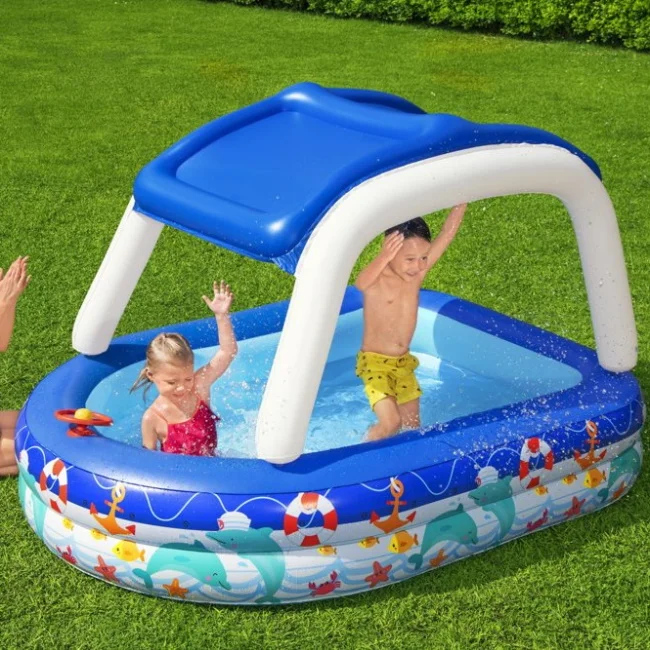 Bestway bazen sa nadstrešnicom Sea Captain 2.13x1.55x1.32m 54370 Bestway bazen sa nadstrešnicom Sea Captain 2.13x1.55x1.32m 54370