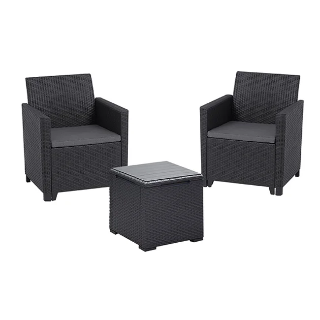 Curver balkonski set Marie sa stolom Vigo grafit CU 259723 Curver balkonski set Marie sa stolom Vigo grafit CU 259723