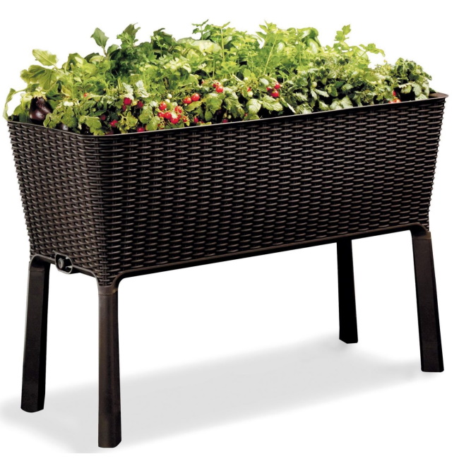 Curver saksija za mini baštu Easy Grow 120l Braon