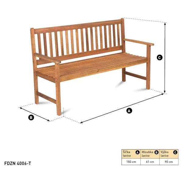 Fieldmann baštenska klupa za sedenje FDZN 4006-T Fieldmann baštenska klupa za sedenje FDZN 4006-T