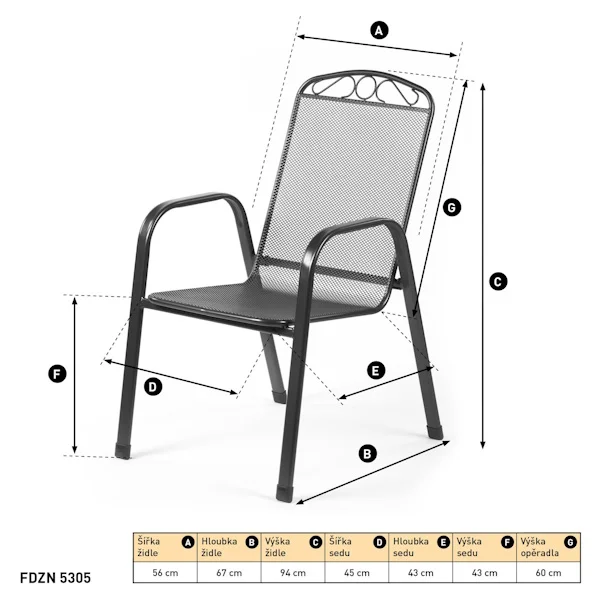 Fieldmann baštenska stolica FDZN 5305 Fieldmann baštenska stolica FDZN 5305