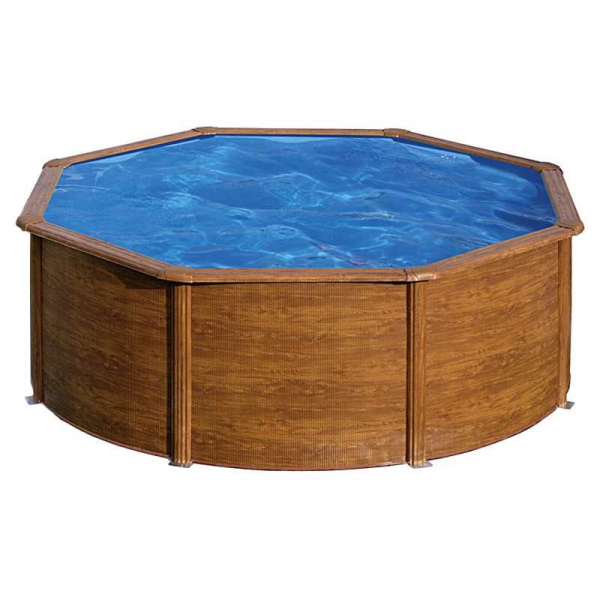 Gre bazen okrugli montažni Pacific Wood SET 350x120cm-5