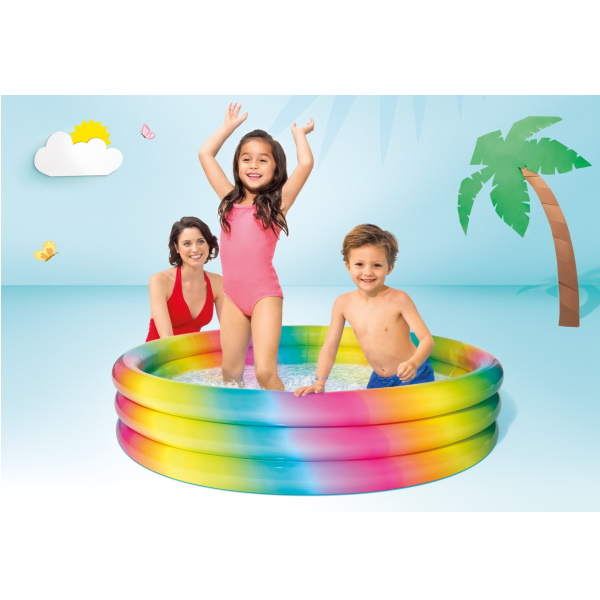 Intex dečiji bazen dugine boje-3