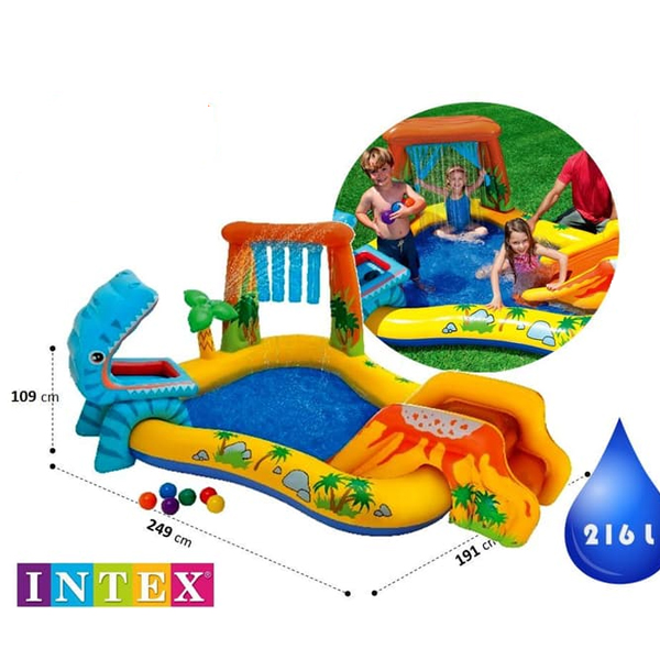Intex dečiji bazen Dinosaurus play centre 249 x 191 x 109cm 57444-5