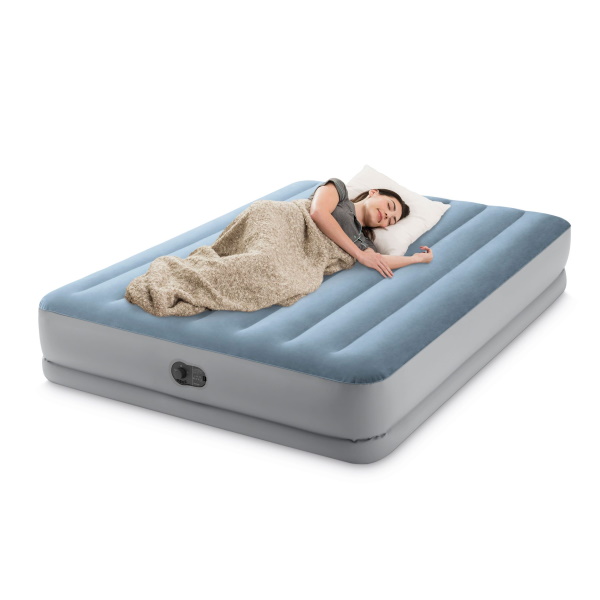 Intex vazdušni krevet sa USB pumpom Queen Dura Beam 152x203x36cm -1