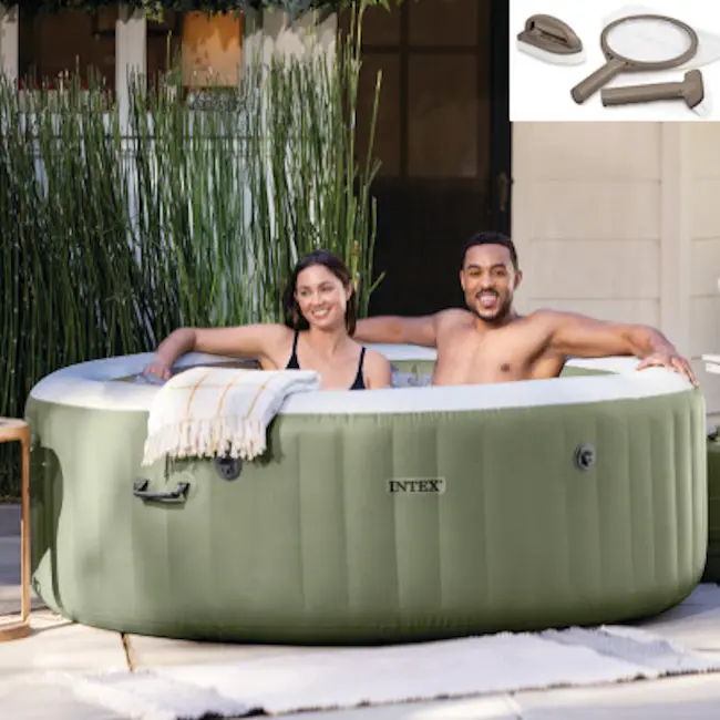Jacuzzi Intex sa grejačem za dvorište + POKLON set za održavanje