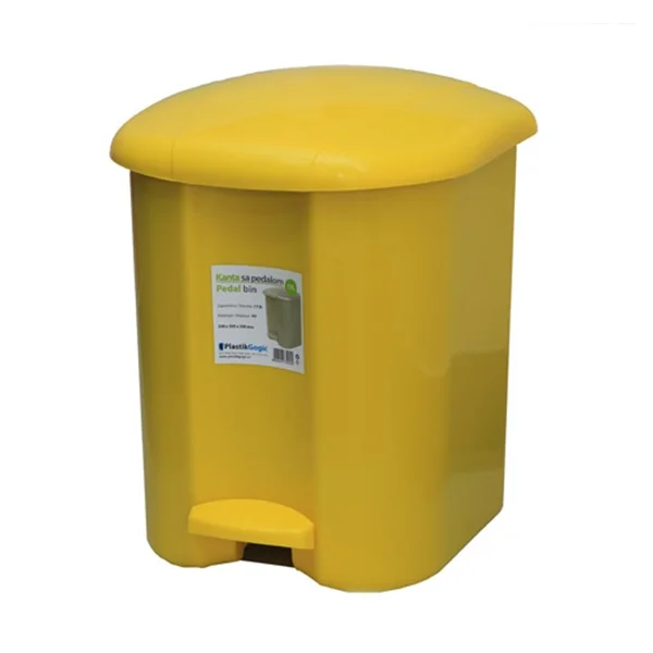 Kanta sa pedalom 17 l – žuta